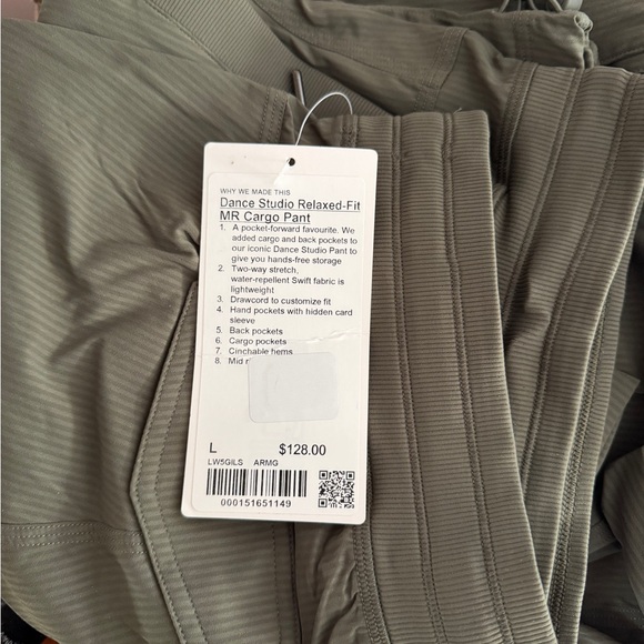 lululemon athletica Pants - lululemon athletica Dance Studio Relaxed-Fit Cargo Pants - Olive